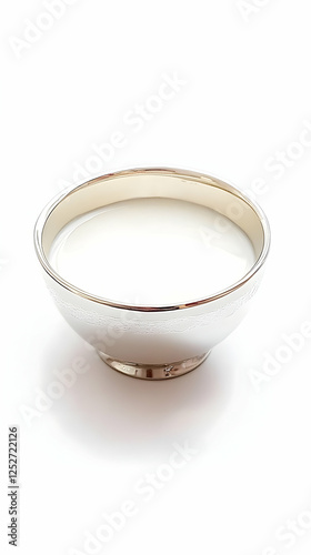 Milk in Elegant Bowl, Reali...