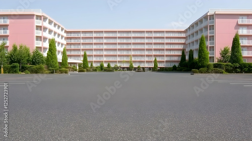Pink Building Exterior Photo