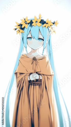 Anime Girl Illustration: Fl...