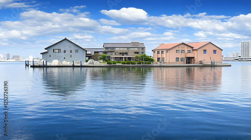 Waterfront Homes Illustration