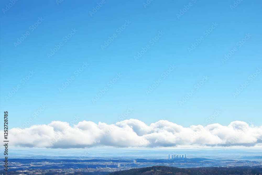 Fototapeta premium Cityscape Cloud Cover Photo