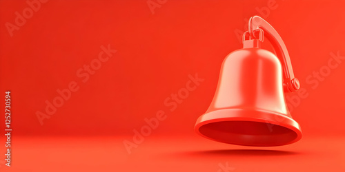 Red Bell 3D Render Illustra...