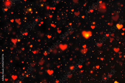 Red Heart Abstract Background