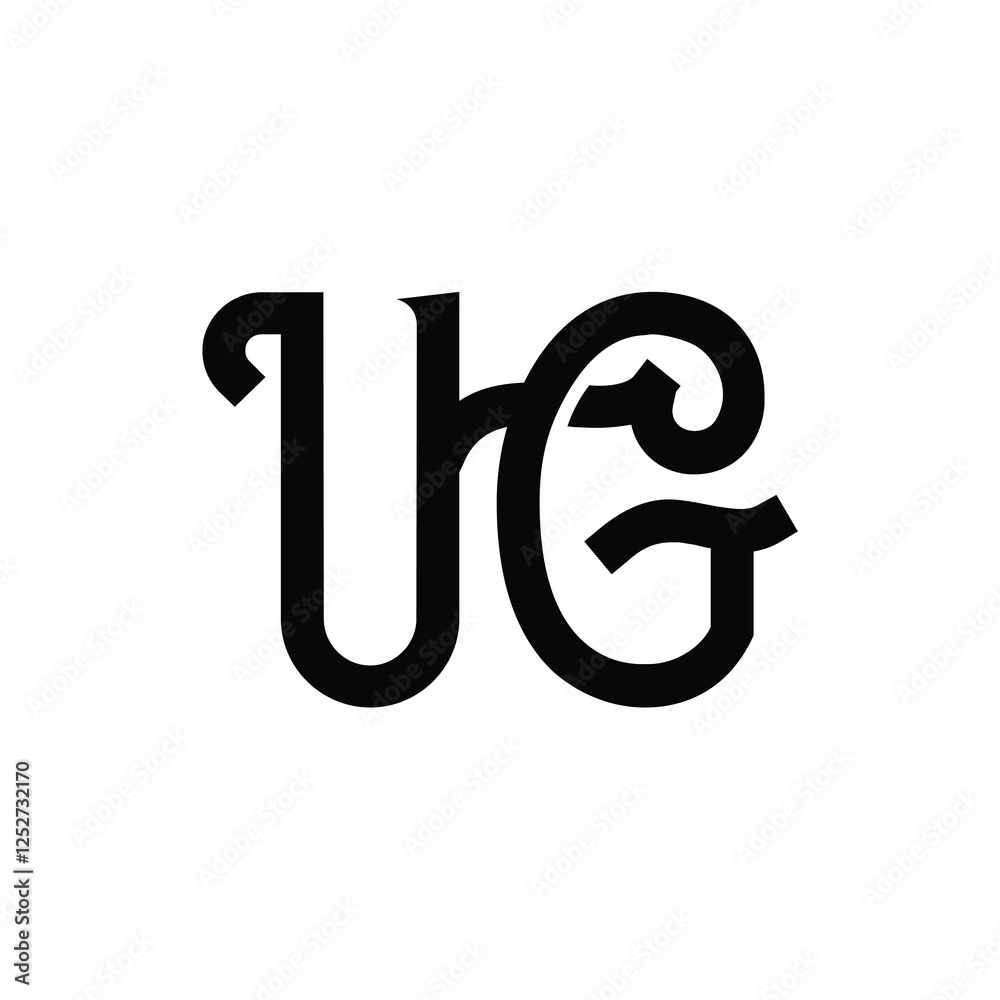 UG monogram logo design letter text name symbol monochrome logotype alphabet character simple logo UG monogram logo design letter text name symbol monochrome logotype alphabet character simple logo