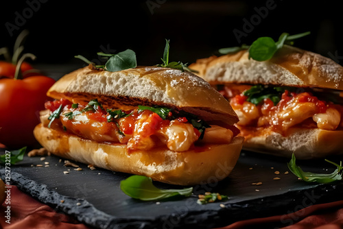Delicious Baked Sandwich, F...