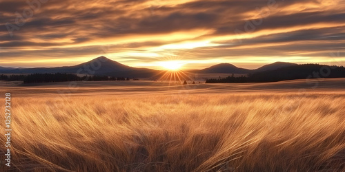 Golden Sunrise Landscape Ph...