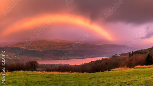 Pastel Rainbow over Highlan...