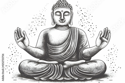 Serene Buddha Illustration