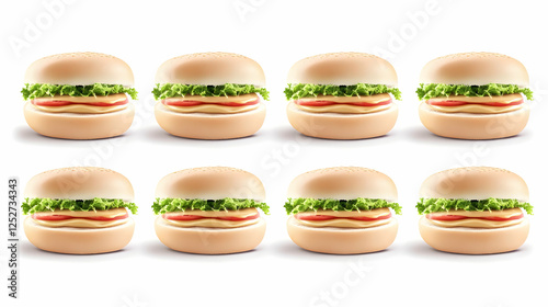 Delicious Cheeseburger Illu...