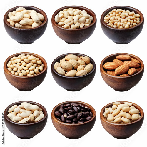 Collection of Nuts in Woode...