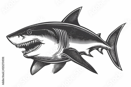 Great White Shark Illustration