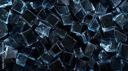 Shattered Glass Abstract Ba...