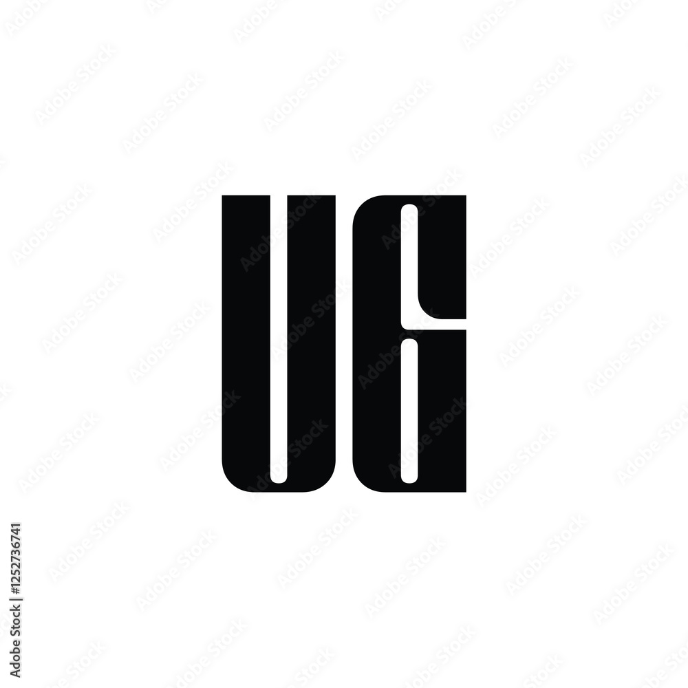 UG monogram logo design letter text name symbol monochrome logotype alphabet character simple logo UG monogram logo design letter text name symbol monochrome logotype alphabet character simple logo