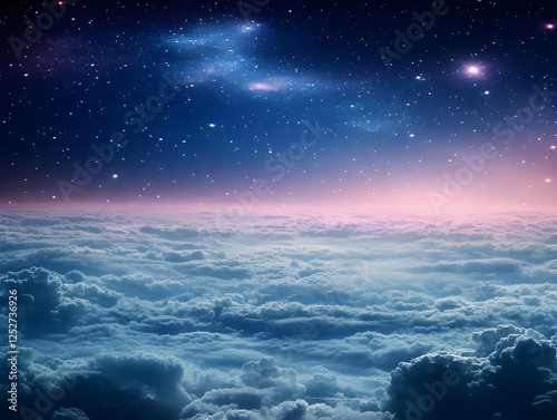 Celestial Cloudscape: An Ab...