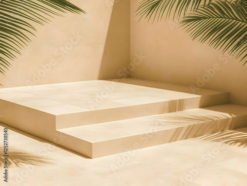 Beige Steps Minimalist Prod...