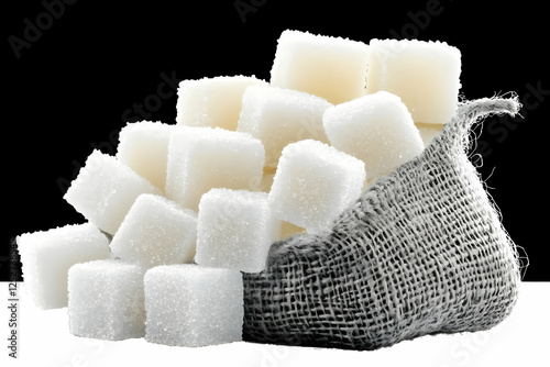 Sugar Cubes in Burlap Sack,...