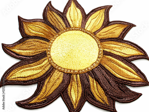 Embroidered Sunflower Patch