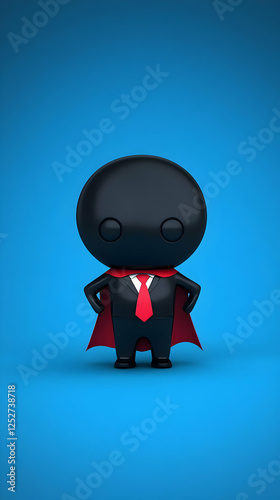 3D Illustration Superhero B...