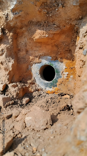 Earth Hole Core Sample Photo