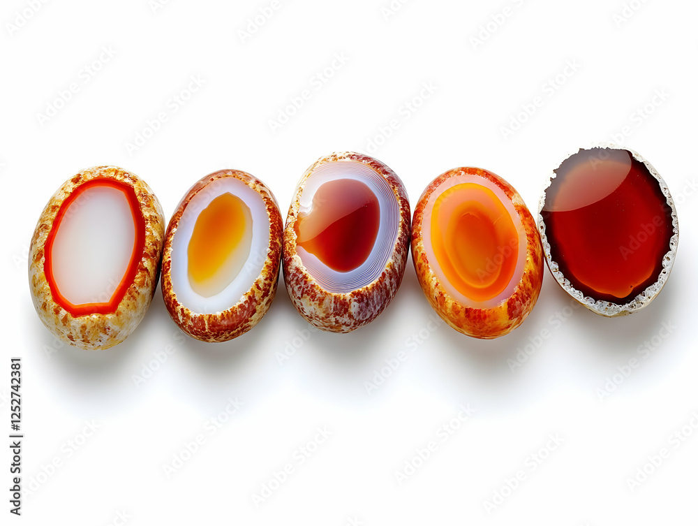 Vibrant Agate Stones: A Colorful Illustration Vibrant Agate Stones: A Colorful Illustration