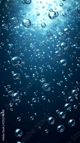 Rising Bubbles 3D Backgroun...