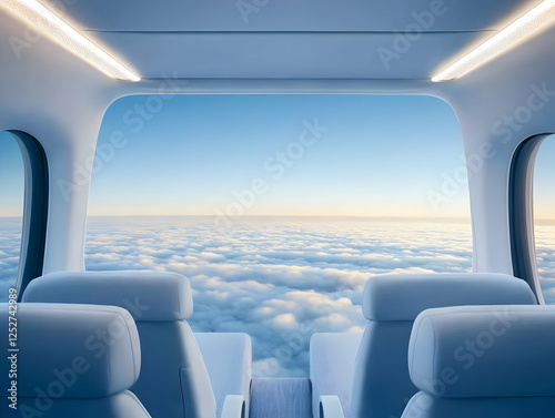 Above the Clouds Airplane 3...
