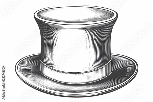 Vintage Top Hat Illustration