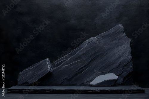 Dark Slate Abstract Background