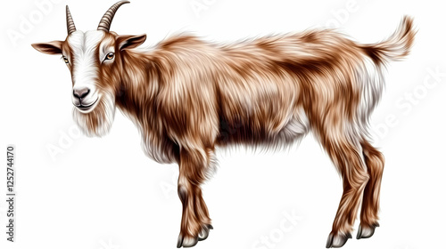 Brown Goat Illustration