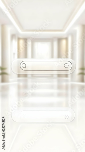 Modern Minimalist 3D Search...