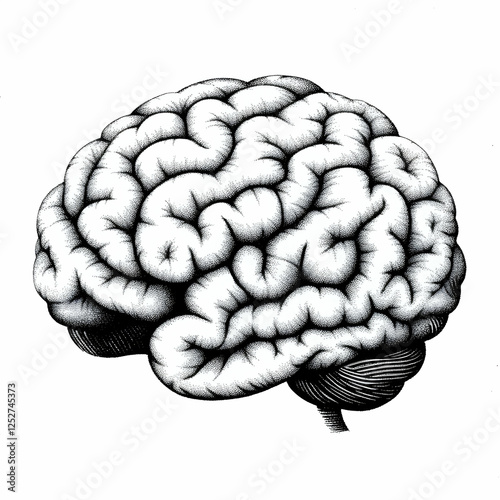 Intricate Brain Illustration