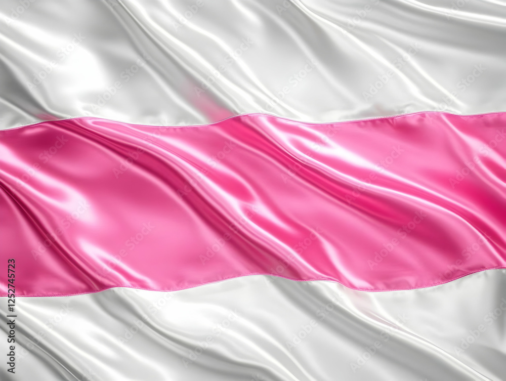 Fototapeta premium Pink and White Satin Abstract Background