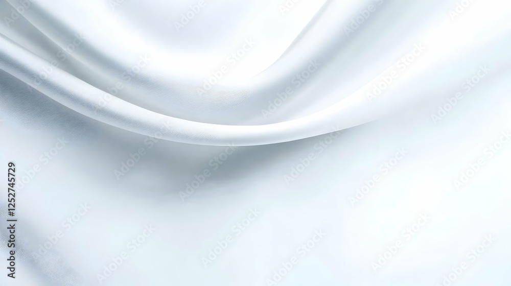 Fototapeta premium White Fabric Drape Abstract Background Illustration