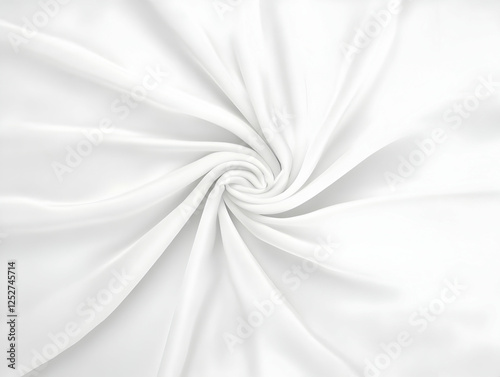 White Fabric Swirl Abstract...