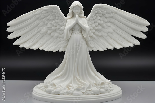 Serene Praying Angel Statue...