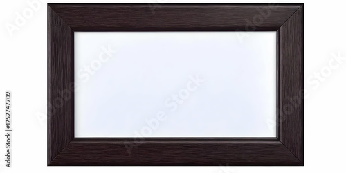 Dark Wood Frame Mockup Image
