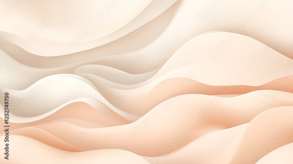 Peach cream waves abstract background Peach cream waves abstract background