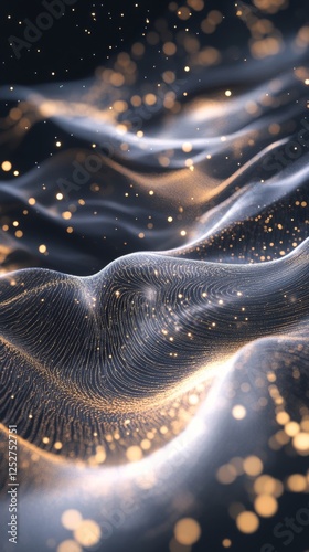 Stunning cosmic waves illuminated by stars drifting through the vast universe