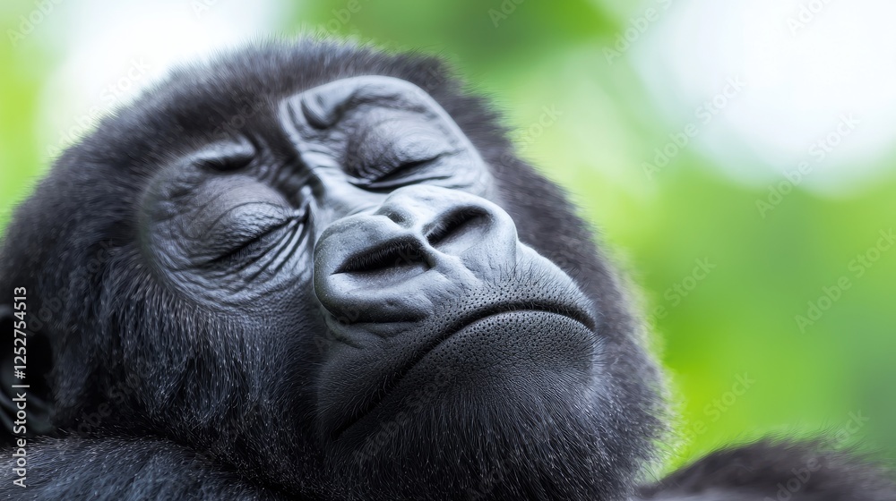 Obraz premium Gorilla Sleeping in Forest