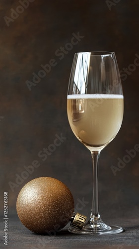 Celebrate the holidays with sparkling drink and festive ornament display