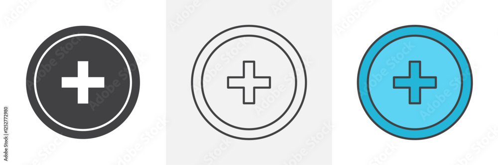 Obraz premium Add icons pack for website designs