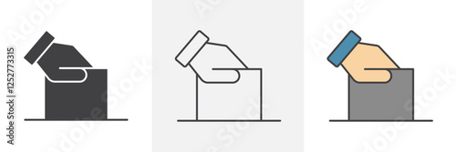 Ballot icons pack for website designs