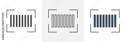 Barcode read icons pack for website designs
