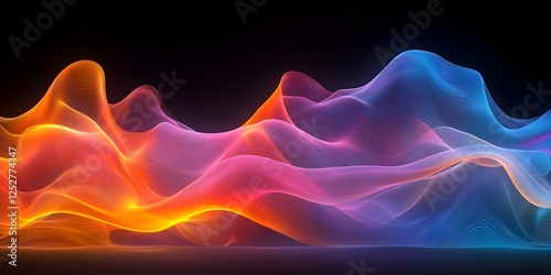 Wallpaper Mural Mesmerizing Fluid Gradient Wave Abstract Background for Posters Banners and Covers Torontodigital.ca