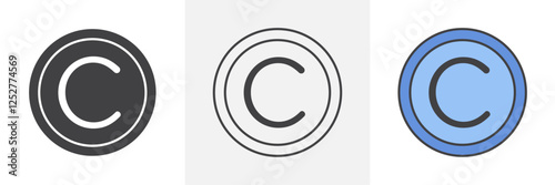Copyright icons pack for website designs