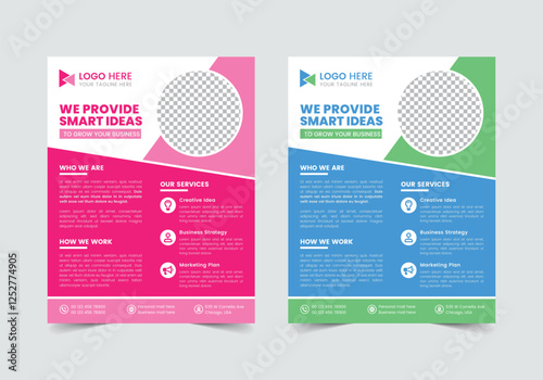 Clean Business Flyer Template | CMYK | US Letter | Print Ready | 0.125 Bleed
