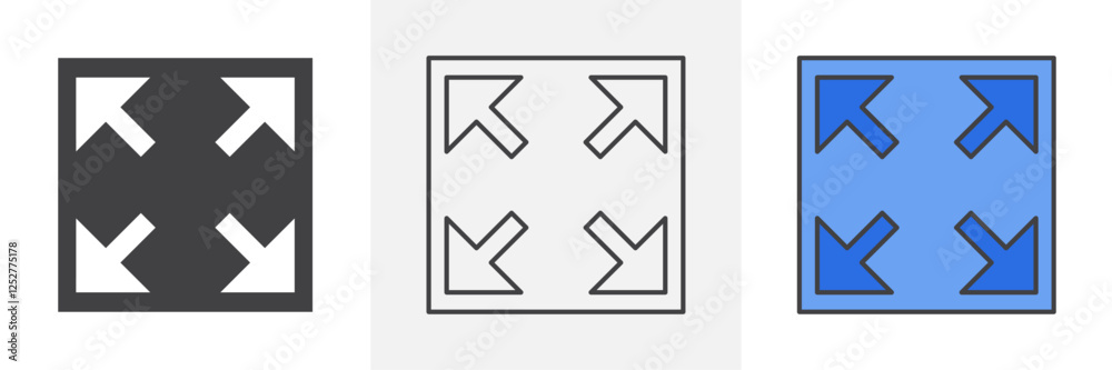 Expand icons pack for website designs Expand icons pack for website designs