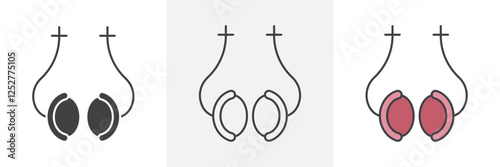 Exhaust pipe icons pack for website designs