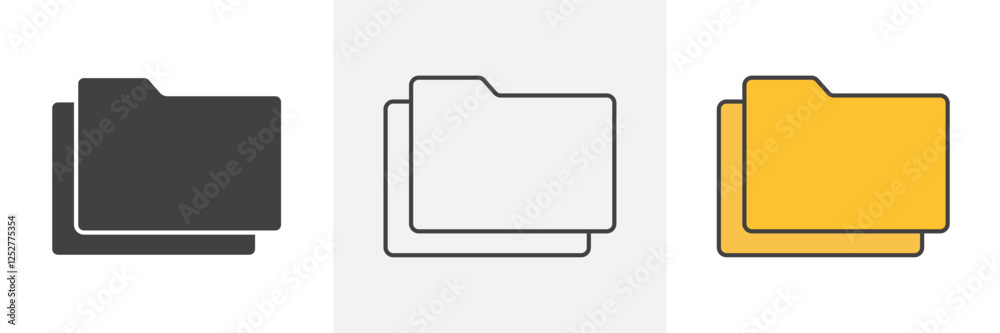 Folder icons pack for website designs Folder icons pack for website designs