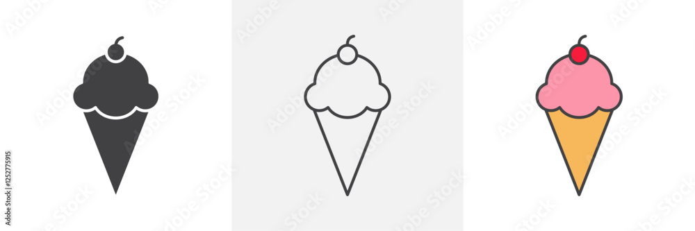 Ice cream icons pack for website designs Ice cream icons pack for website designs